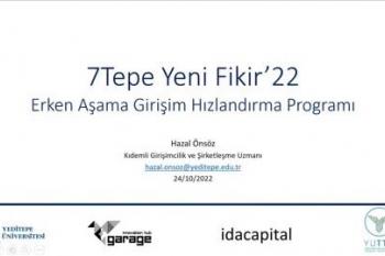 7Tepe Yeni Fikir'22 girişimcileri ile tanıştık.